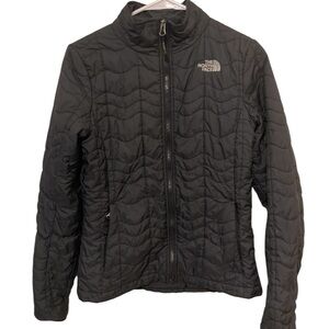 The North Face Black Puffer Full Zip Jacket Size Smalll